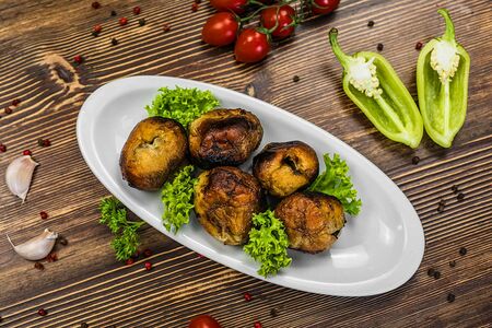 Шампиньоны на мангале