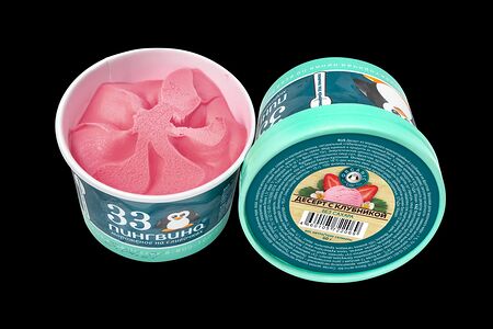 Творожный десерт с клубникой стаканчик