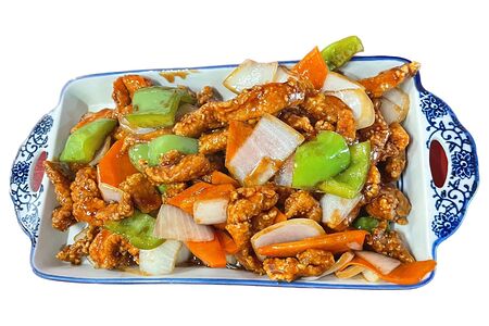 Курица в кляре с кисло-сладким соусом