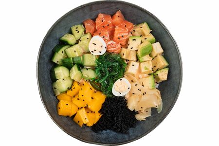 Поке с лососем мини