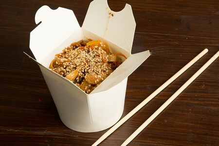 Удон с курицей