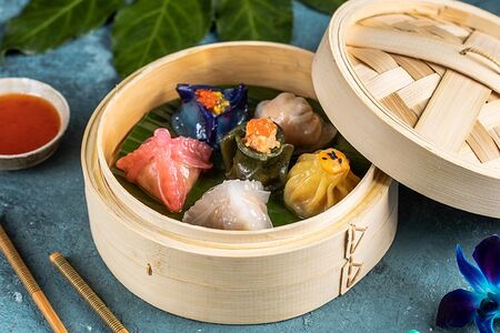 Ассорти димсам с морепродуктами