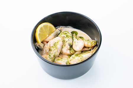 Креветки в сливочном соусе