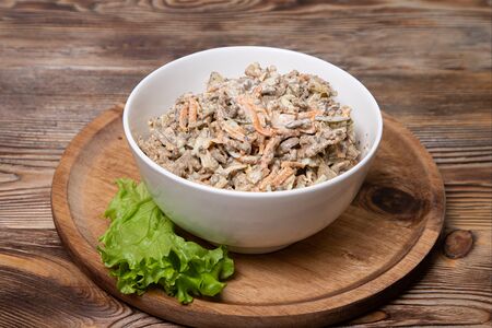 Салат с печенью