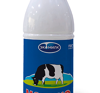 Бзмж Молоко питьевое пастеризованное 3.2% 930 мл Экомилк