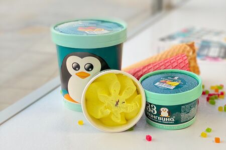 Мороженое Банан с L-карнитином на фруктозе в стаканчике