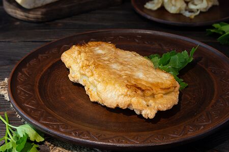 Минтай жареный