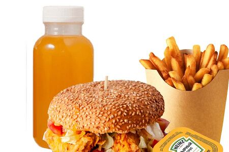 Спайси бургер комбо