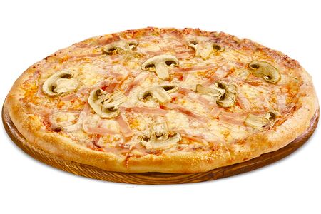 Пицца Грибная с ветчиной