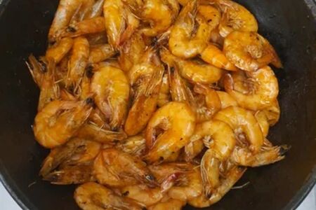 Креветки в соусе терияки 