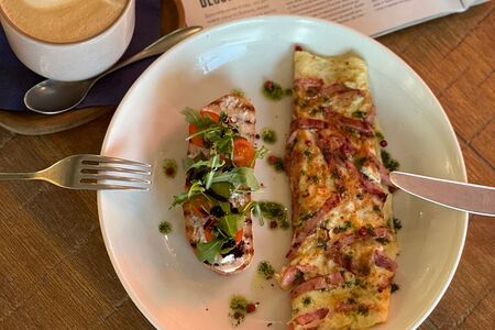 Омлет с ветчиной