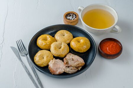Хинкал кукурузный с курицей