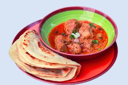 Сливочная курица с 3 паратхами