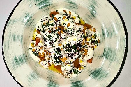 Печеная тыква с греческим йогуртом