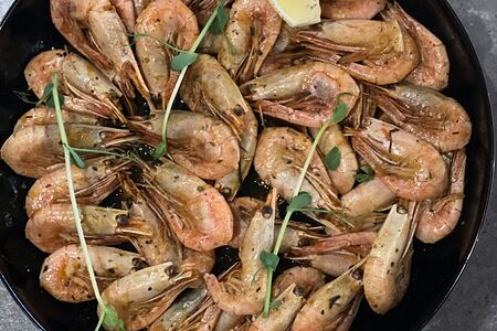 Креветки 70/90 кунжутные