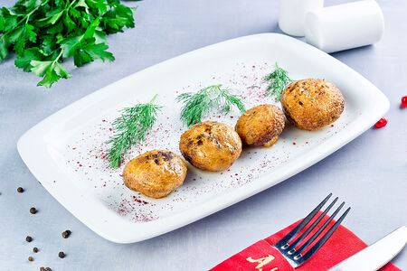 Шампиньоны на мангале