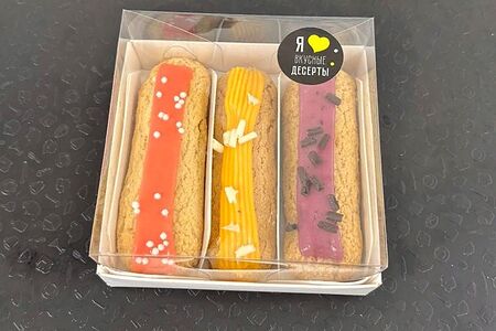 Набор фруктовых эклеров