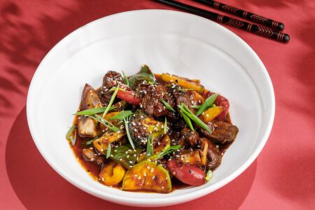 Говядина с овощами