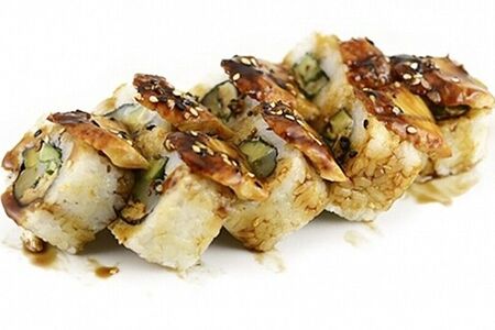 Дракон с угрем и креветкой