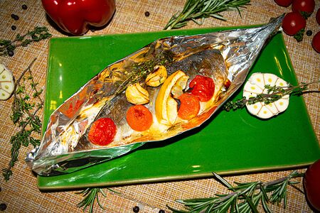 Запеченная горбуша