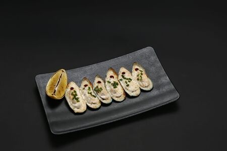 Мидии запечённые