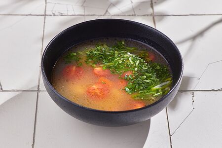 Уха с лососем