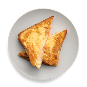 Французский тост с сыром и томатами