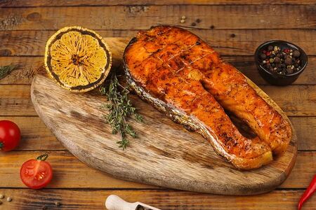 Сёмга на костре