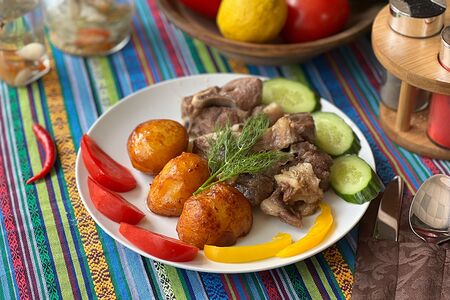 Казан кебаб из баранины