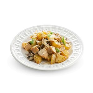 Жаркое из курицы с грибами