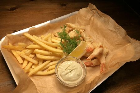 Fish & Shrimps with Chips