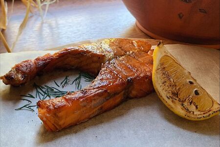 Форель на углях