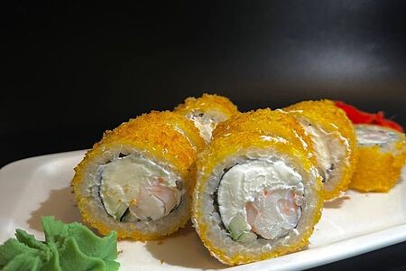 Жареный с Креветкой и сыром