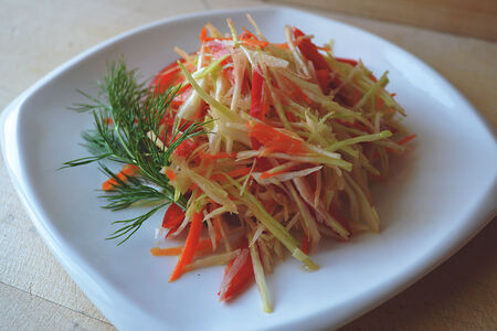 Салат из капусты с болгарским перцем