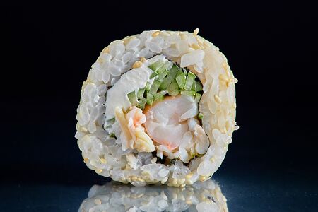 Ролл Филадельфия с креветкой и крабом