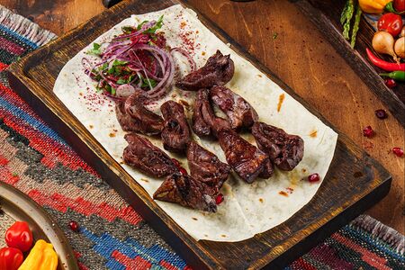 Шашлык из бараньего сердца