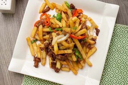 Фри с мясом