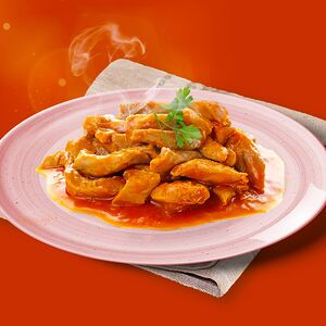 Поджарка из свинины с картофельным пюре 350 г