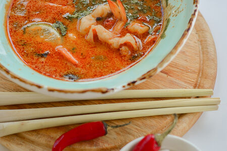 Том ям на кокосовом молоке