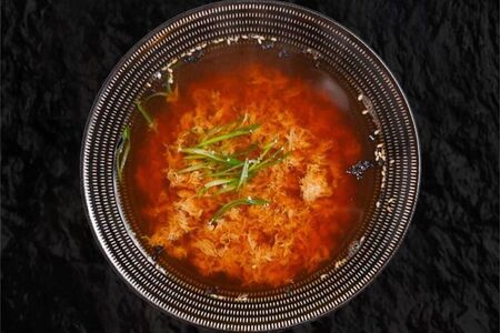 Суп Томага с куриным яйцом