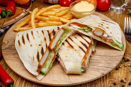 Такос С куриными наггетсами