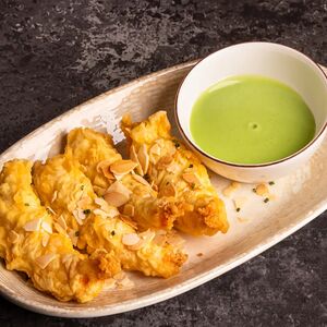 Креветки с соусом васаби