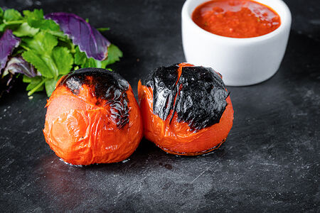 Шашлык из свежих помидоров