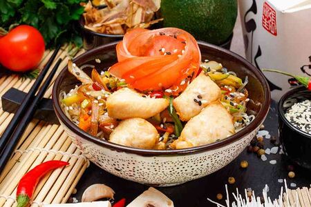 Фунчоза с курицей