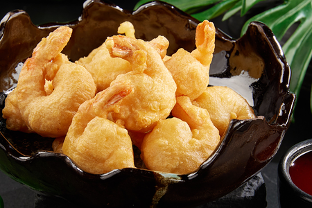 Креветки с кисло-сладким соусом