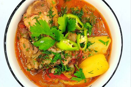 Суп Хашлама с бараниной в пиве