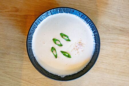 Сливочный суп с креветкой