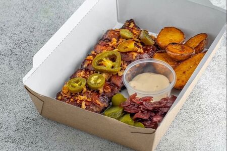 Рёбра BBQ с картофелем Стоун х3 