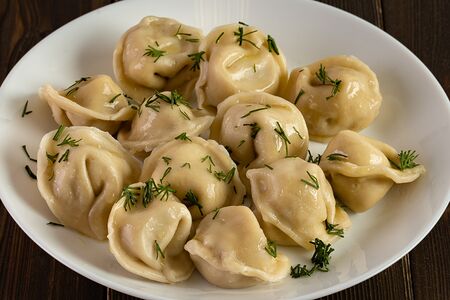 Па-пельмэн с бараниной, мятой и сливочным маслом