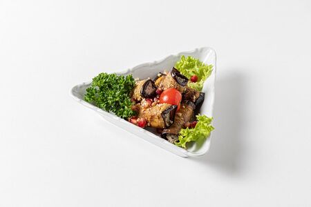 Рулетики из баклажан